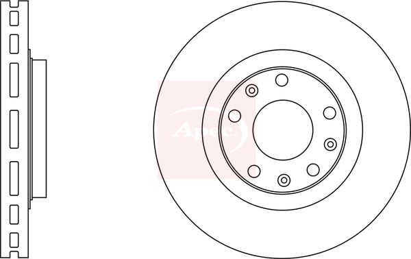 Apec DSK2746 Brake Disc - 1