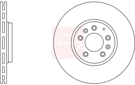 Apec DSK2747 Brake Disc - 1