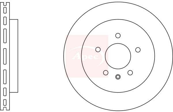 Apec DSK2748 Brake Disc - 1