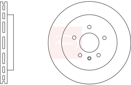 Apec DSK2748 Brake Disc - 1