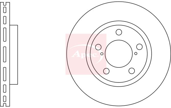 Apec DSK2749 Brake Disc - 1