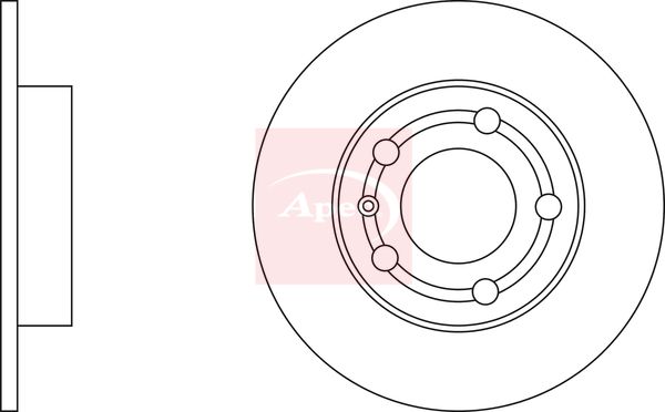 Apec DSK274 Brake Disc - 2