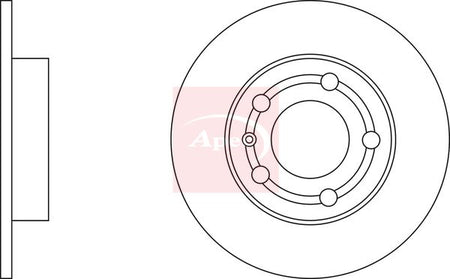 Apec DSK274 Brake Disc - 2