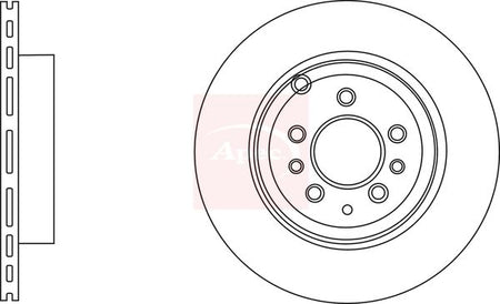 Apec DSK2757 Brake Disc - 1