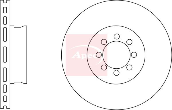 Apec DSK2759 Brake Disc - 1