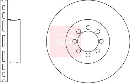 Apec DSK2759 Brake Disc - 1
