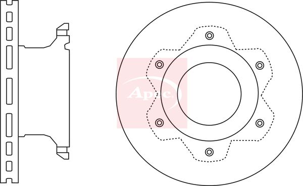 Apec DSK2760 Brake Disc - 1
