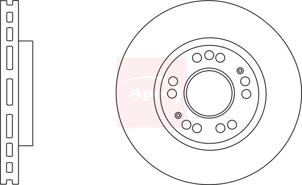 Apec DSK2762 Brake Disc - 1