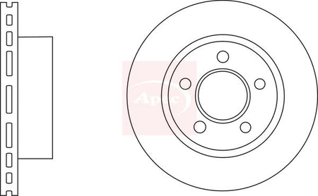 Apec DSK2763 Brake Disc - 1