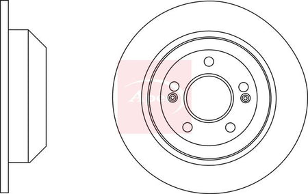 Apec DSK2764 Brake Disc - 1