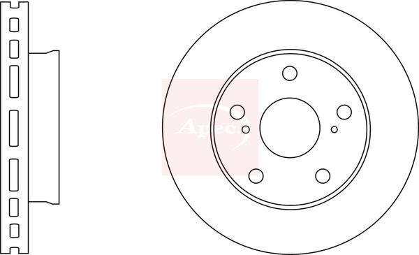 Apec DSK2768 Brake Disc - 1