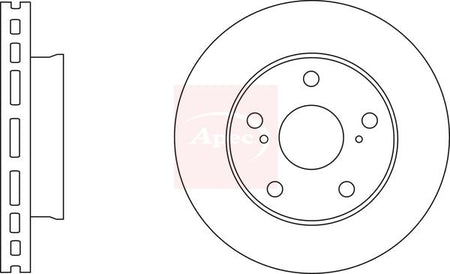 Apec DSK2768 Brake Disc - 1