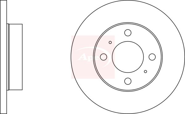 Apec DSK276 Brake Disc - 1