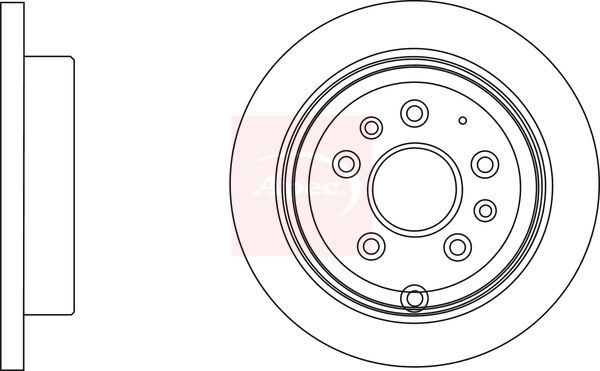 Apec DSK2770 Brake Disc - 1