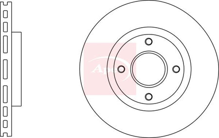 Apec DSK2771 Brake Disc - 1