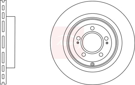 Apec DSK2772 Brake Disc - 1