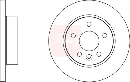 Apec DSK2775 Brake Disc - 1