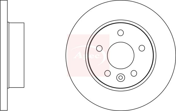 Apec DSK2775 Brake Disc - 1
