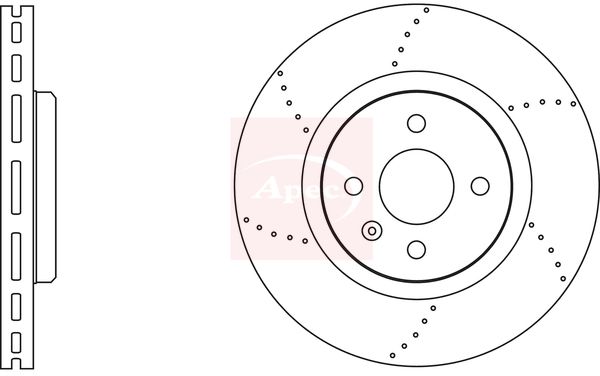 Apec DSK2778 Brake Disc - 1