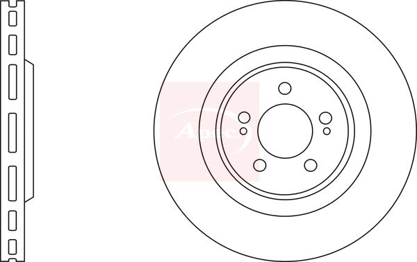 Apec DSK2779 Brake Disc - 1