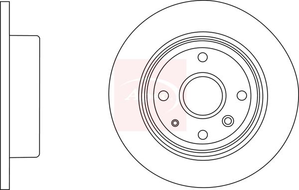 Apec DSK2783 Brake Disc - 1