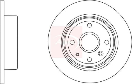 Apec DSK2783 Brake Disc - 1