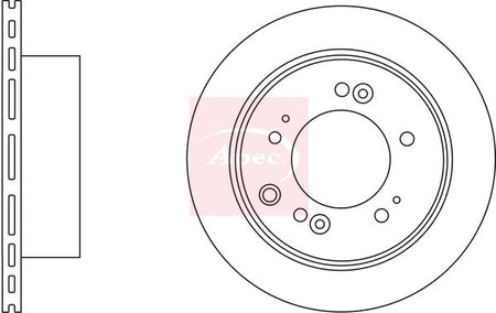 Apec DSK2784 Brake Disc - 1