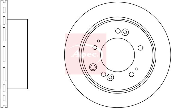 Apec DSK2784 Brake Disc - 1