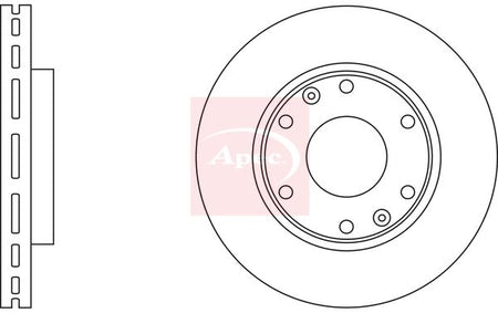 Apec DSK2786 Brake Disc - 1