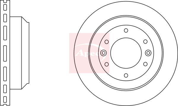 Apec DSK2787 Brake Disc - 1