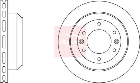 Apec DSK2787 Brake Disc - 1