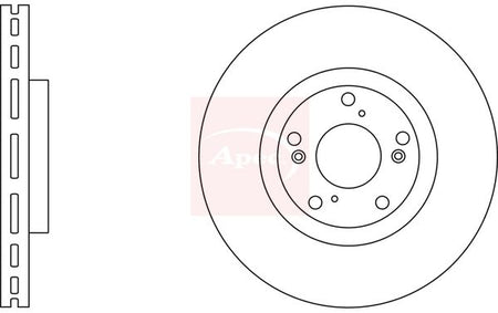 Apec DSK2792 Brake Disc - 1