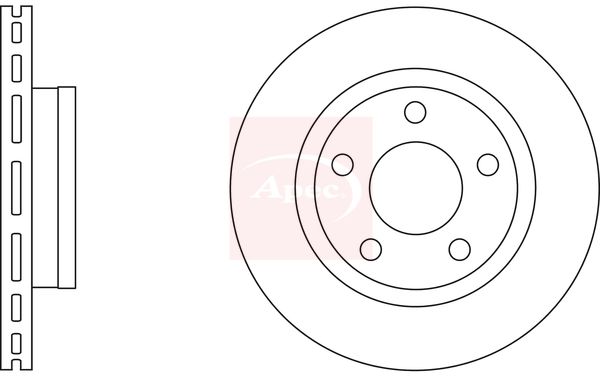 Apec DSK2793 Brake Disc - 1