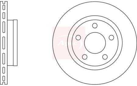 Apec DSK2793 Brake Disc - 1