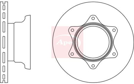 Apec DSK2796 Brake Disc - 1