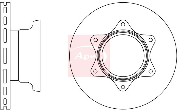 Apec DSK2796 Brake Disc - 1