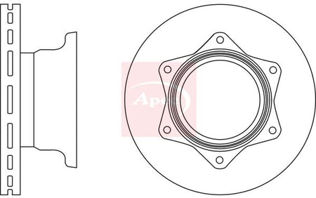 Apec DSK2797 Brake Disc - 1
