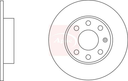 Apec DSK2798 Brake Disc - 1