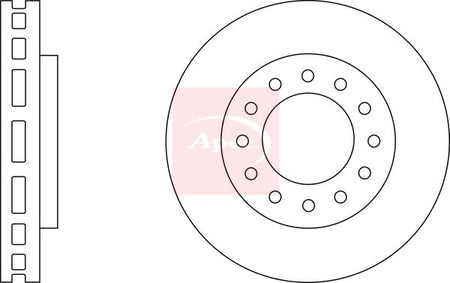 Apec DSK2800 Brake Disc - 1