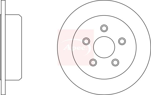Apec DSK2802 Brake Disc - 1