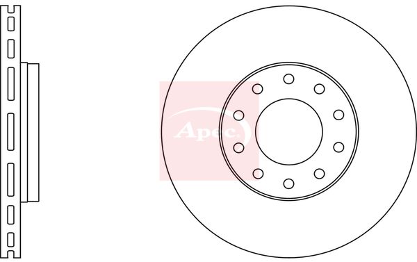 Apec DSK2803 Brake Disc - 1