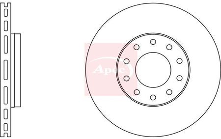 Apec DSK2803 Brake Disc - 1