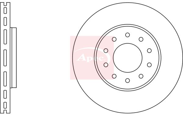Apec DSK2804 Brake Disc - 1
