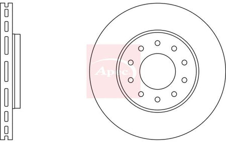 Apec DSK2804 Brake Disc - 1