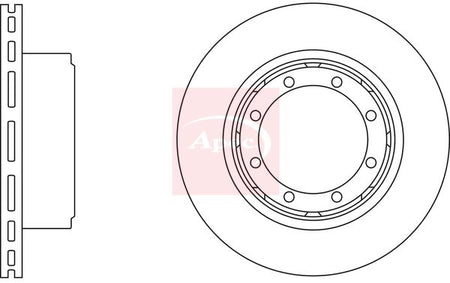 Apec DSK2805 Brake Disc - 1