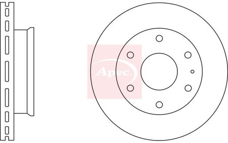 Apec DSK2806 Brake Disc - 1