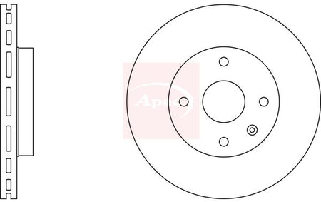 Apec DSK2810 Brake Disc - 1