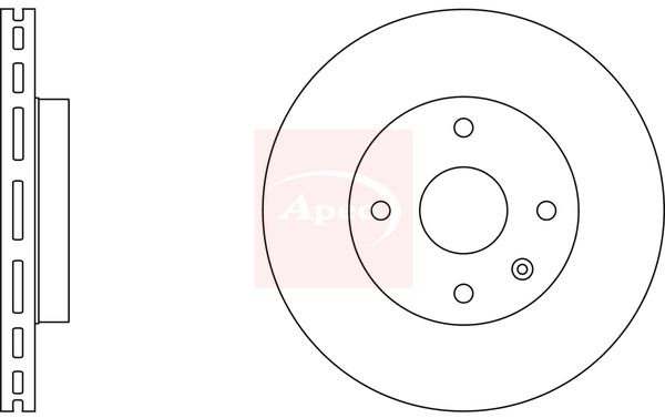 Apec DSK2810 Brake Disc - 1