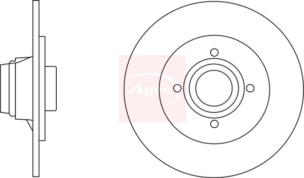 Apec DSK2813 Brake Disc - 1