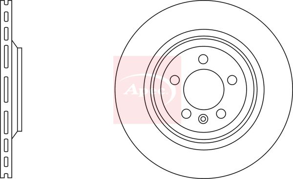 Apec DSK2816 Brake Disc - 1